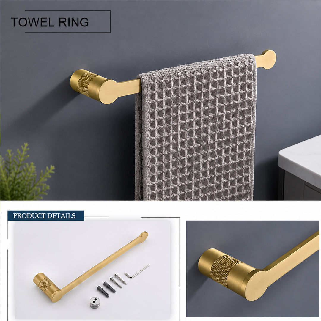 Brushed Gold Bathroom Hardware & Bathroom Accessories