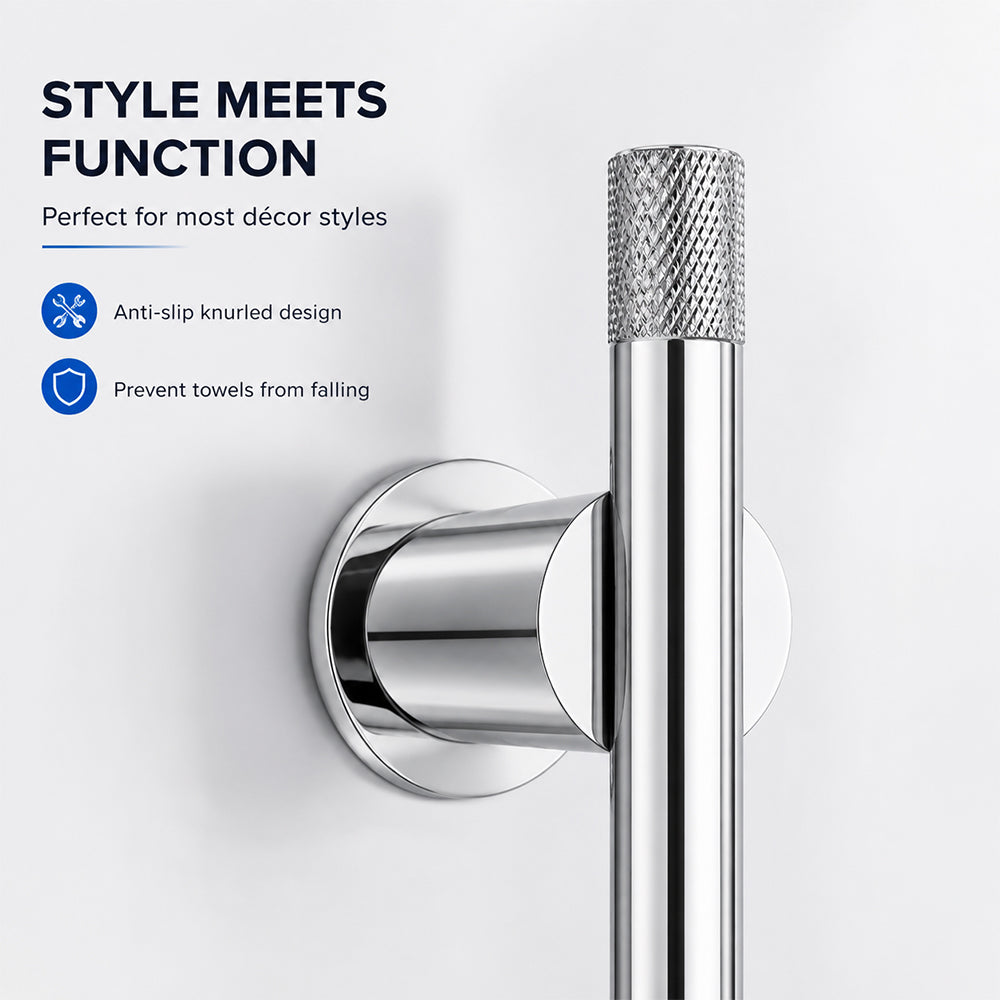 Minimalist Bathroom Towel Warmer Concealed Heated Towel Rack 2Bars