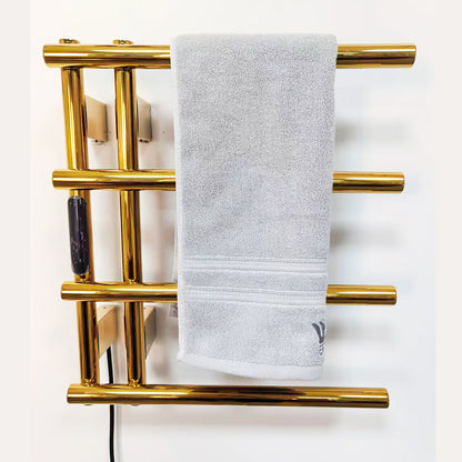 Luxury Electric Heated Towel Rail Stainless Steel Wall Mount Heated Towel Rack Towel Warmer