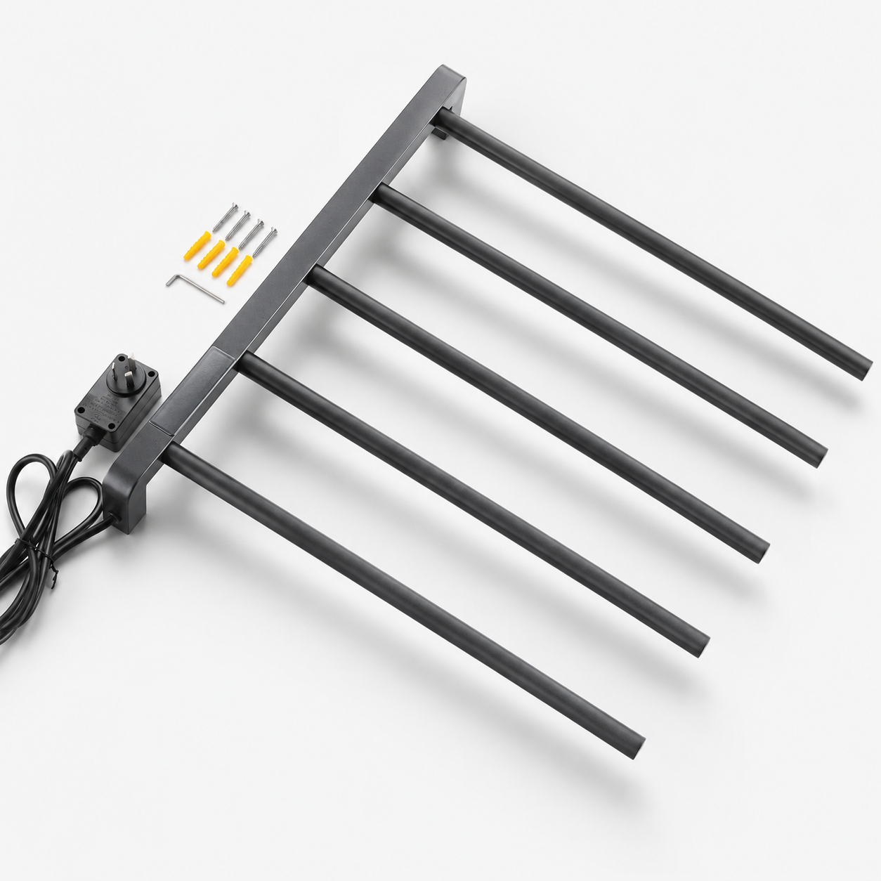 Warmohome 5 Bars Heated Towel Rack for Modern Bathrooms Towel Warmers