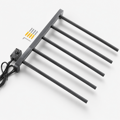 Warmohome 5 Bars Heated Towel Rack for Modern Bathrooms Towel Warmers