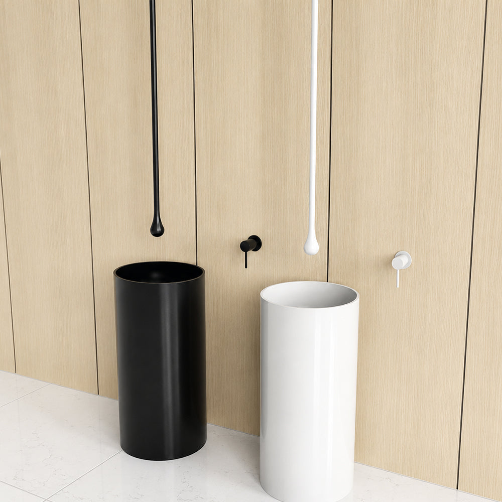 Customizable Ceiling-Mounted Bathroom Faucet with Hot & Cold Mixer