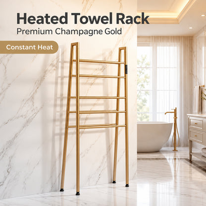 Freestanding Electric Heated Towel Rack with Digital Touch Control