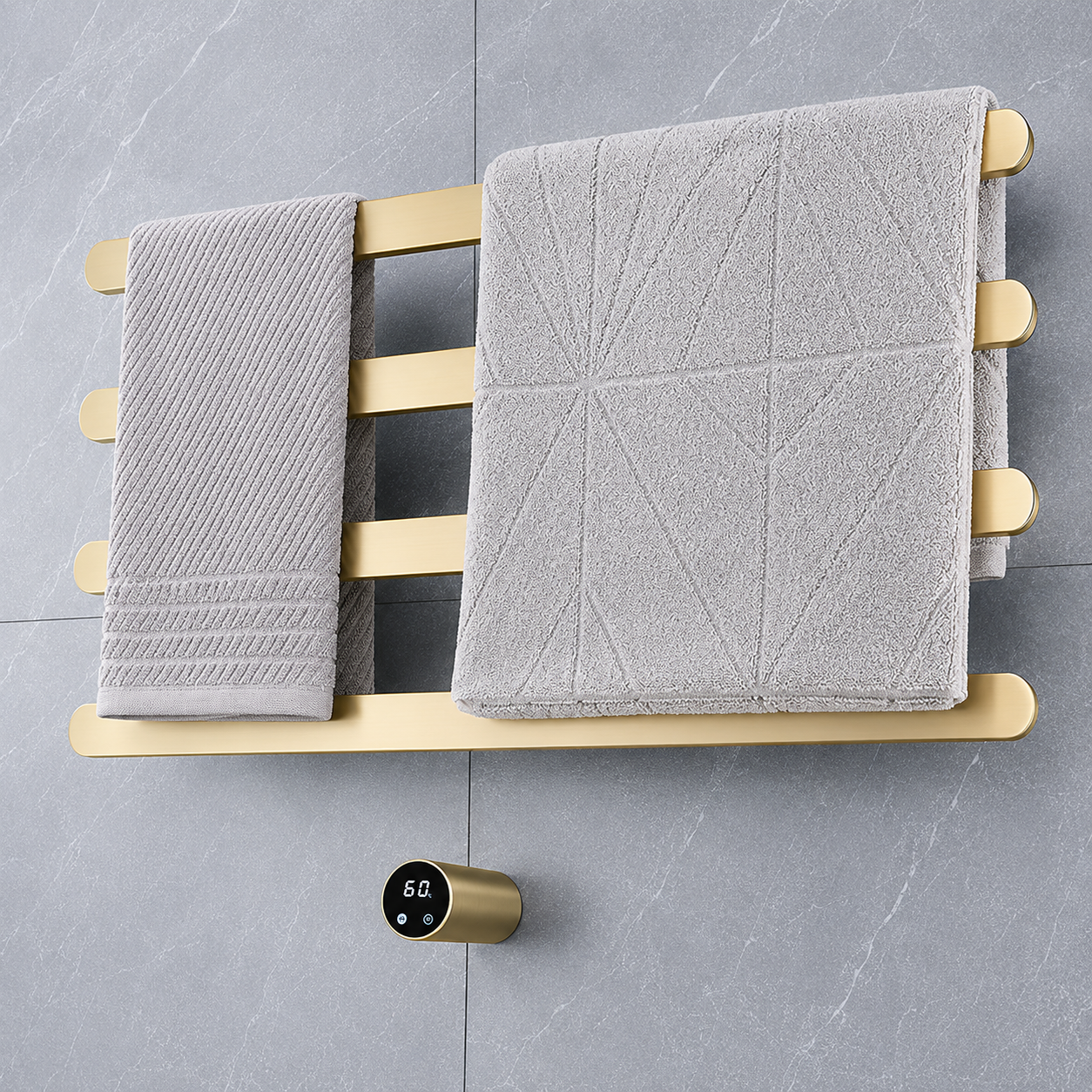 Smart Electric Heated Towel Rack Towel Warmers 4 Bars