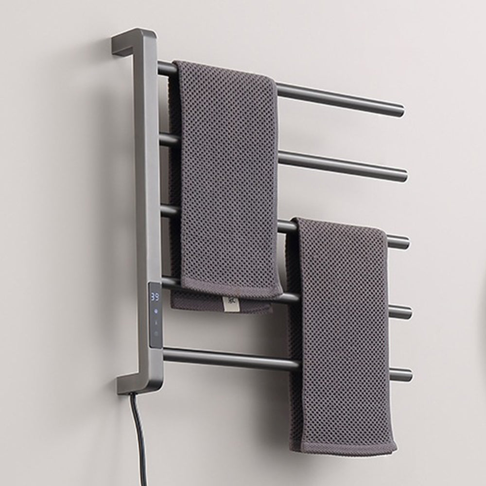 Warmohome 5 Bars Heated Towel Rack for Modern Bathrooms Towel Warmers