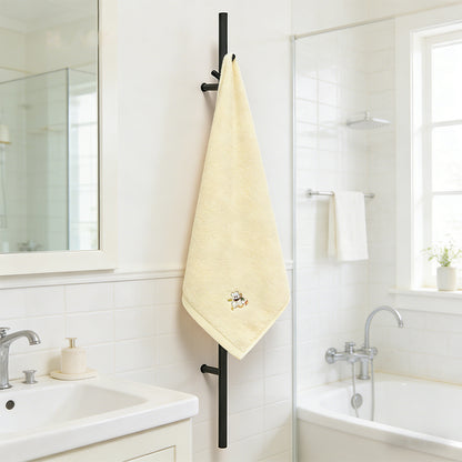 Smart Electric Heated Towel Rack with Hooks – Modern Wall Mounted Towel Warmer