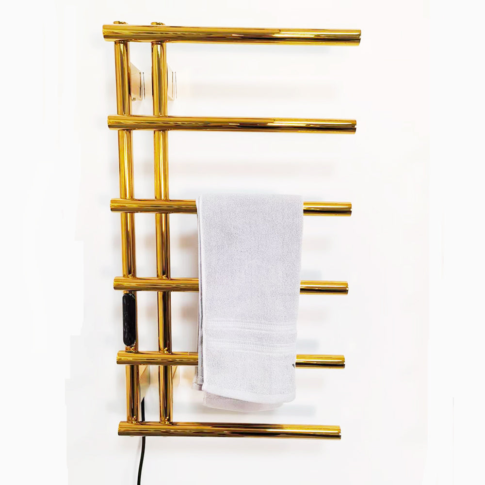 Luxury Electric Heated Towel Rail Stainless Steel Wall Mount Heated Towel Rack Towel Warmer