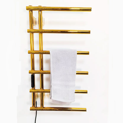 Luxury Electric Heated Towel Rail Stainless Steel Wall Mount Heated Towel Rack Towel Warmer
