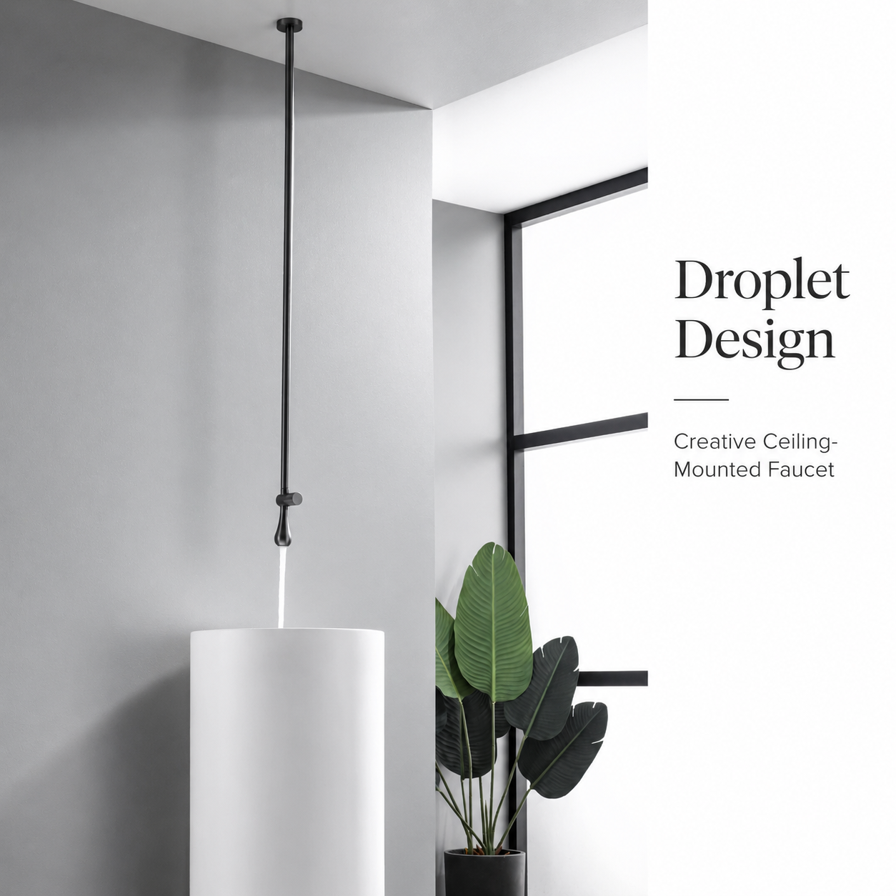 Creative Ceiling-Mounted Bathroom Sink Faucet  Basin Faucet