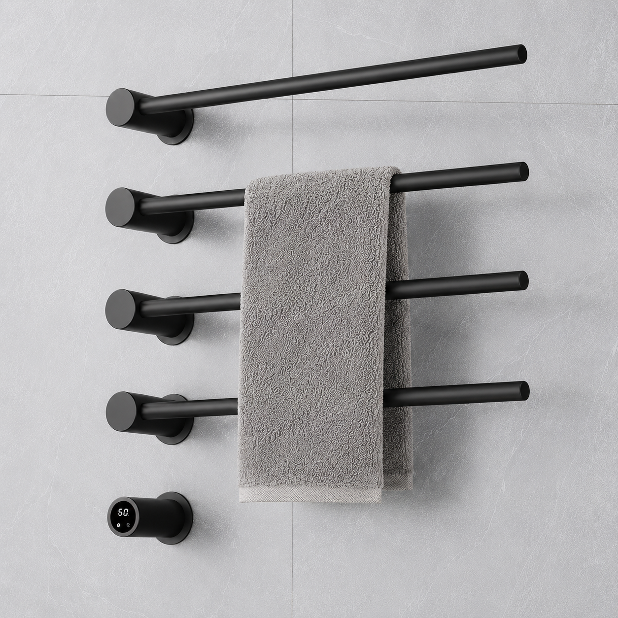 Stainless Steel Bathroom Towel Warmers,Heated Towel Rack Concealed installation
