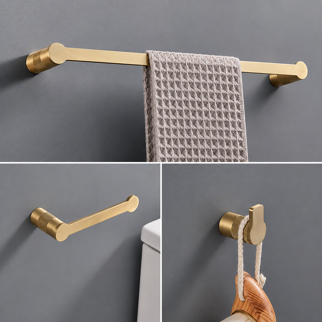 Brushed Gold Bathroom Hardware & Bathroom Accessories