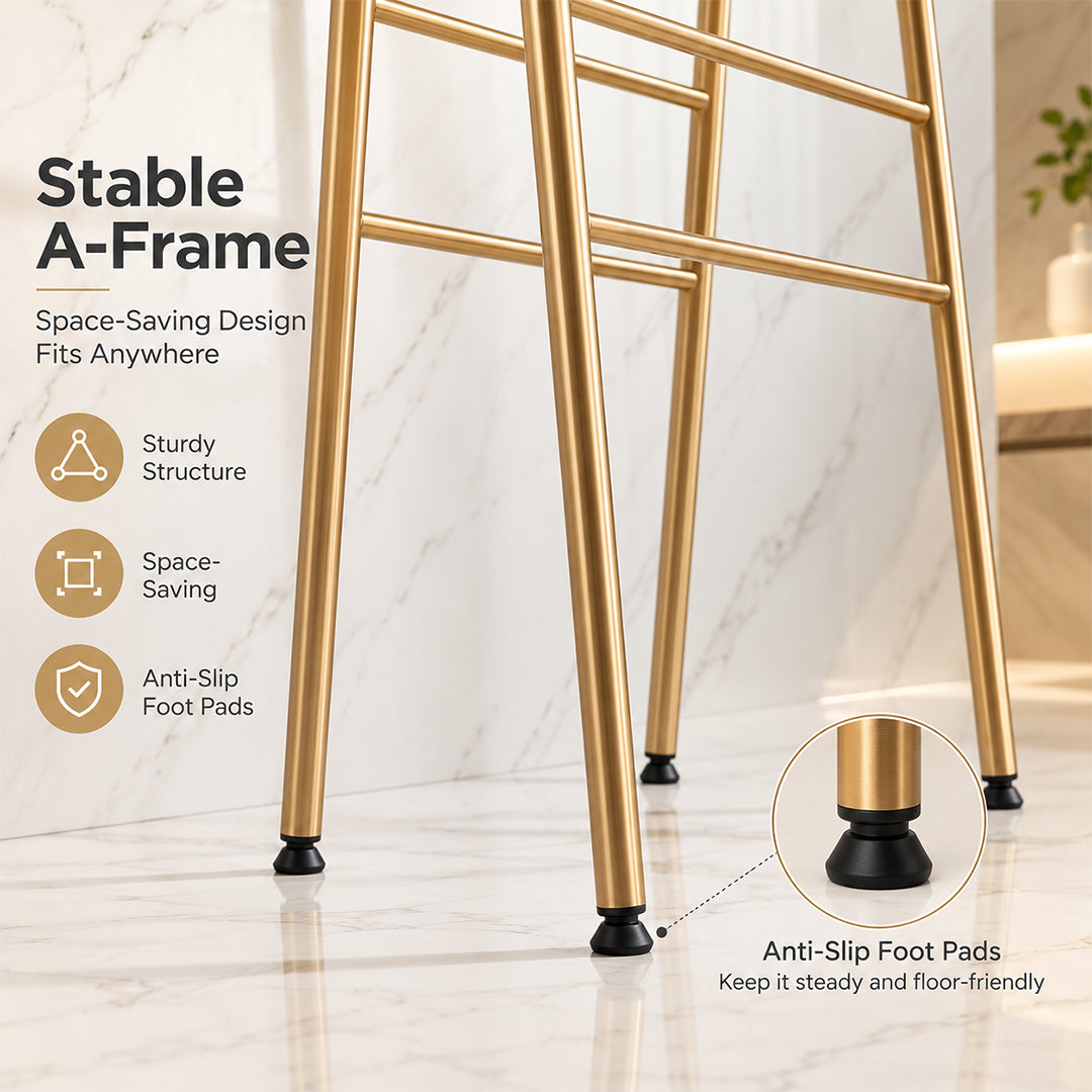 Freestanding Electric Heated Towel Rack with Digital Touch Control