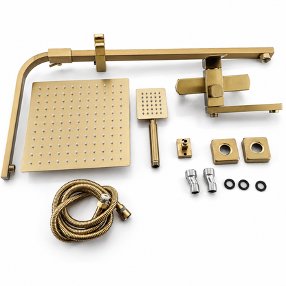 Brushed Gold Shower Faucet Shower System