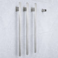 Brushed Nickel- 3 Bars