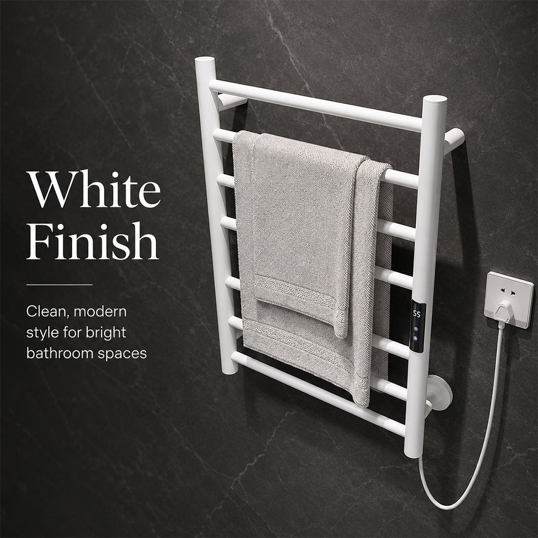 Stainless Steel Wall-Mounted Electric Heated Towel Rack