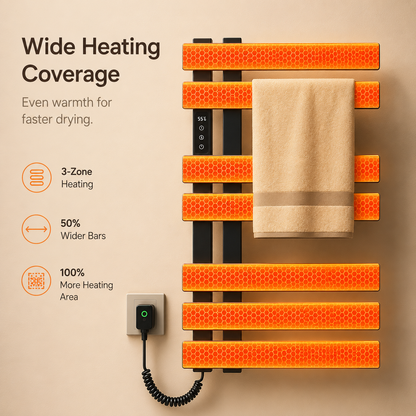 Electric Heated Towel Rack with WiFi Control