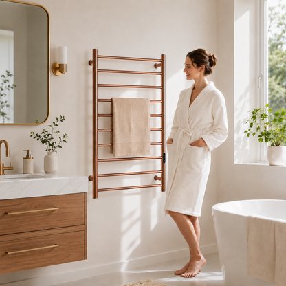 Luxury Towel Warmer Wall Mounted Electric Heated Towel Rack for Bathroom
