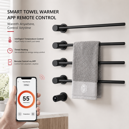 Stainless Steel Bathroom Towel Warmers,Heated Towel Rack Concealed installation