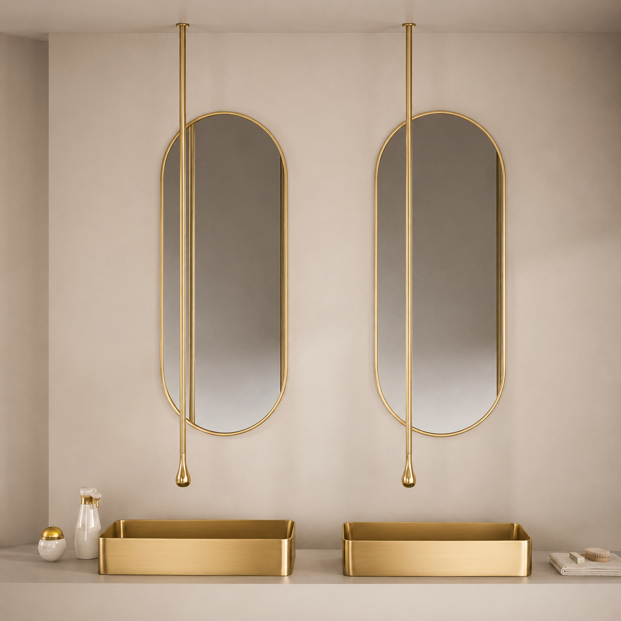 Luxury Smart Sensor Hanging Faucet – Custom Length Touchless Basin Faucet for Modern Bathroom Sink