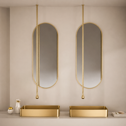 Luxury Smart Sensor Hanging Faucet – Custom Length Touchless Basin Faucet for Modern Bathroom Sink