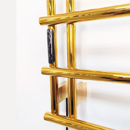 Luxury Electric Heated Towel Rail Stainless Steel Wall Mount Heated Towel Rack Towel Warmer