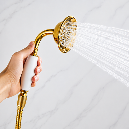 Brass Bathroom Bathtub Faucet Polished Golden Bath Shower System Bath Faucet