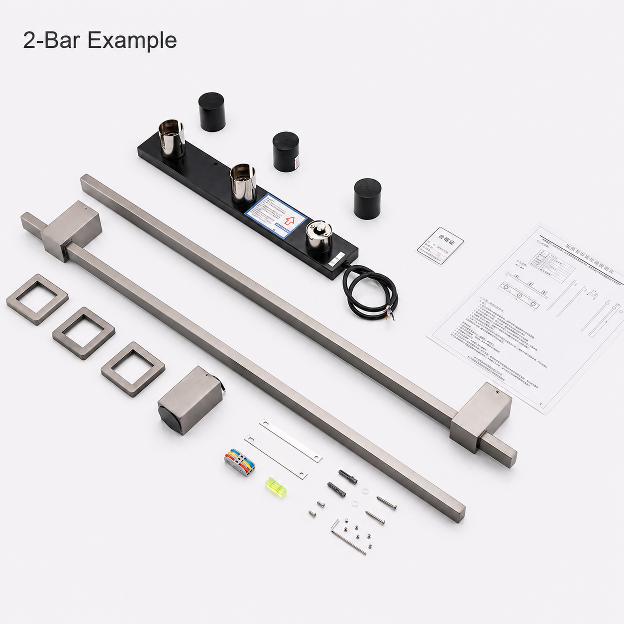 Smart Stainless Steel Heated Towel Rack 2 or 3 Bars