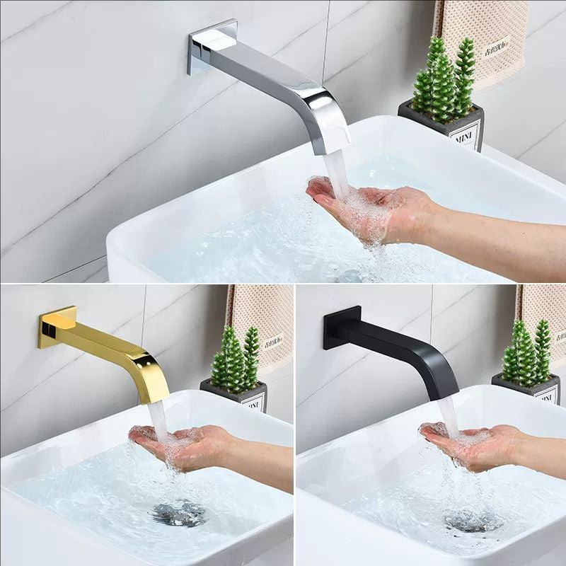 Wall Mount Automatic Bathroom Sink Faucet Sensor Basin Faucet