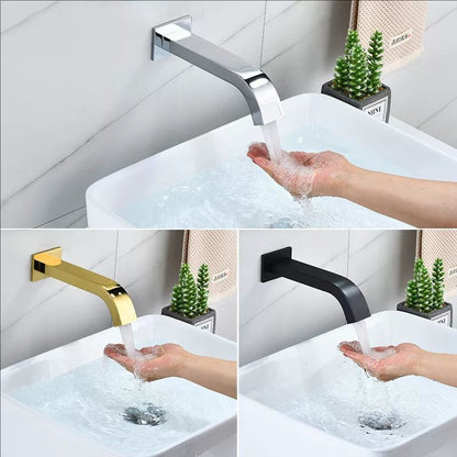 Wall Mount Automatic Bathroom Sink Faucet Sensor Basin Faucet
