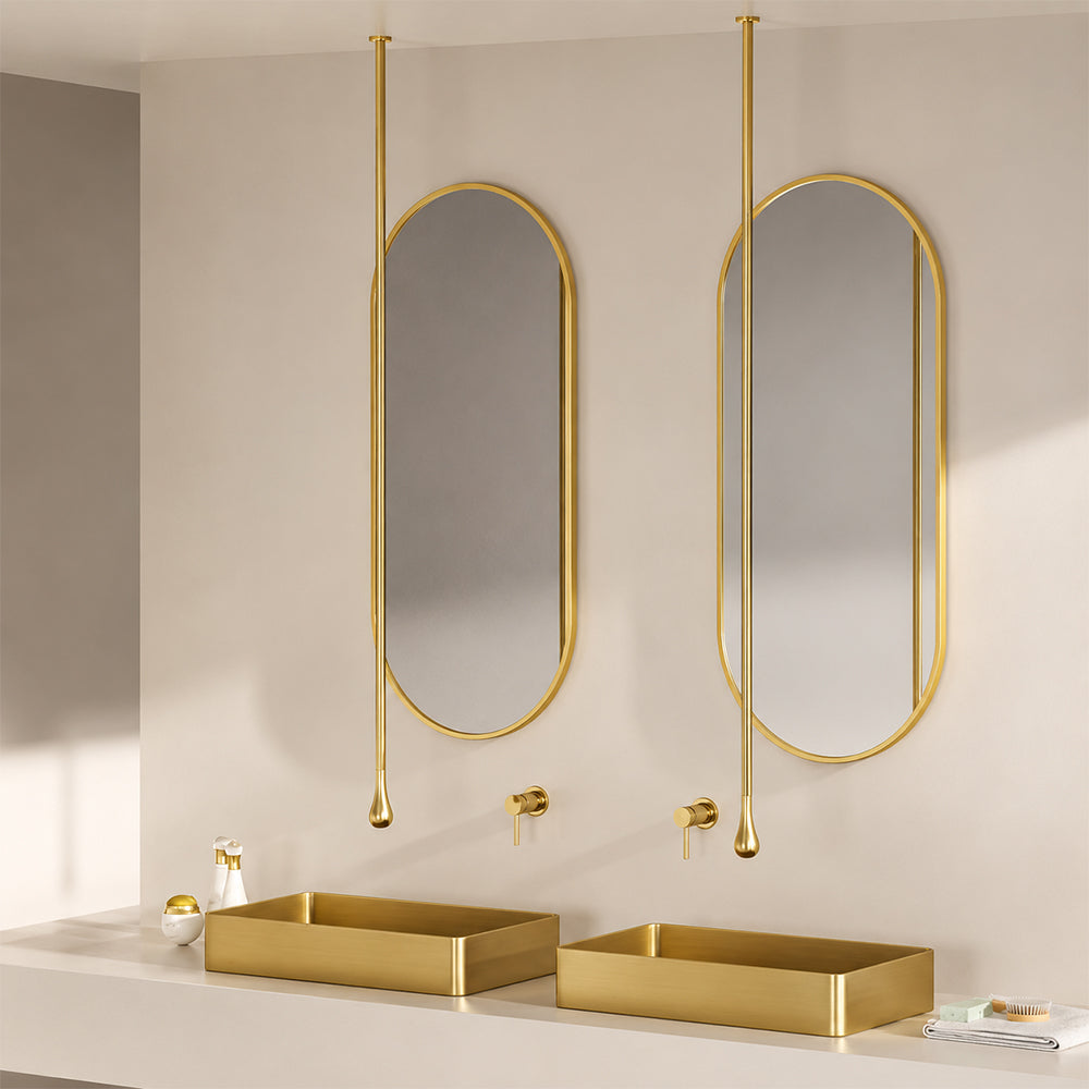 Customizable Ceiling-Mounted Bathroom Faucet with Hot & Cold Mixer