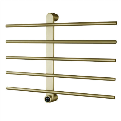 Wall-Mounted Electric Heated Towel Rack with Digital Temperature Control 5 Bars