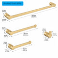 Brushed Gold- 4 Pcs