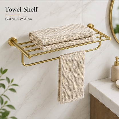 Stainless Steel Wall-Mounted Bathroom Hardware Set