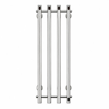 Stainless Steel Electric Heated Towel Rack with Hooks