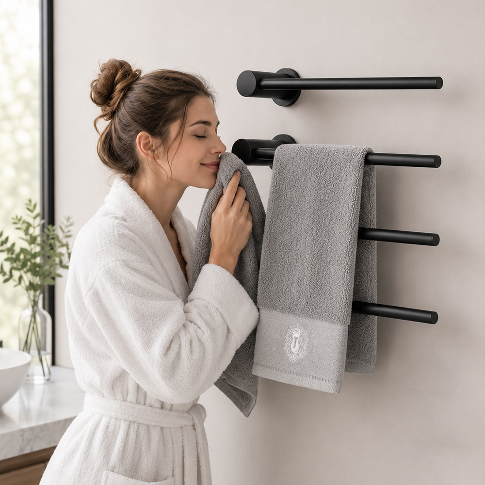 Stainless Steel Bathroom Towel Warmers,Heated Towel Rack Concealed installation