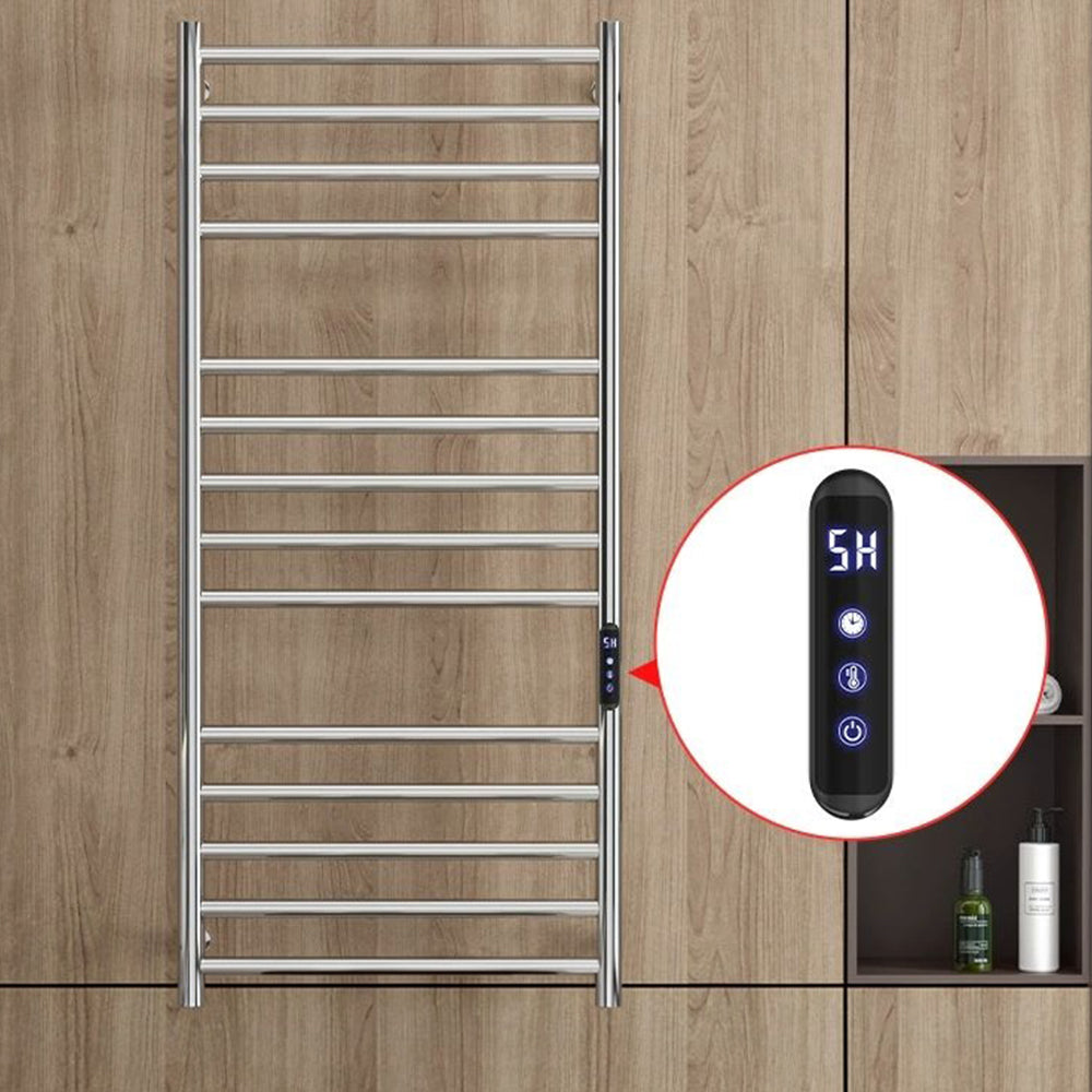 Luxury Smart Electric Heated Towel Rack with Digital Temperature Control – Modern Wall Mounted Bathroom Towel Warmer