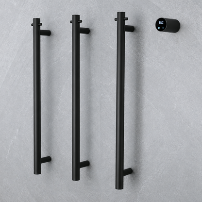 Luxury Smart Heated Towel Rack – Modern Wall Mounted Electric Towel Warmer with Digital Temperature Control