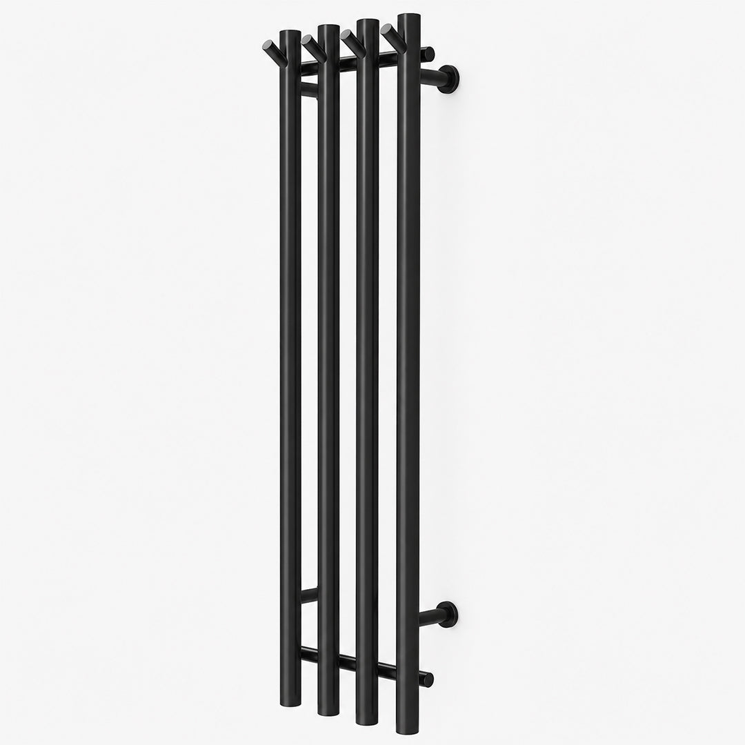 Stainless Steel Electric Heated Towel Rack with Hooks