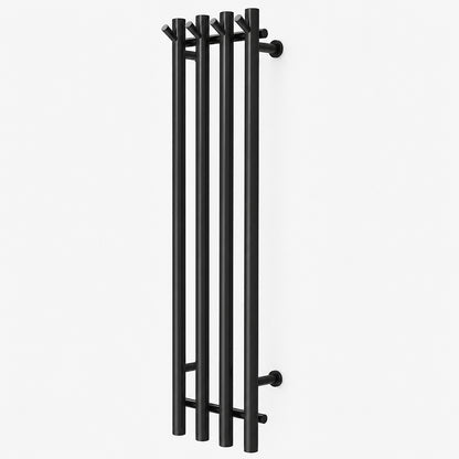 Stainless Steel Electric Heated Towel Rack with Hooks