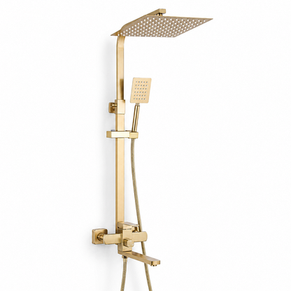 Brushed Gold Shower Faucet Shower System