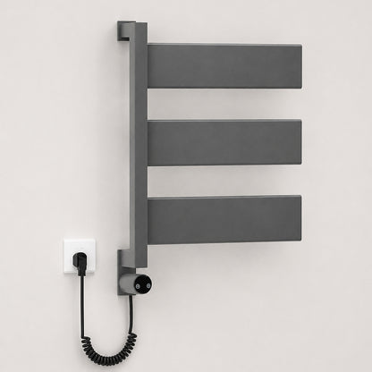 Stainless Steel Wall-Mounted Bathroom Heated Towel Rack