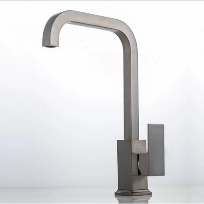 Antique Brass Kitchen Faucet Single Handle Hot and Cold Mixer Tap for Sink