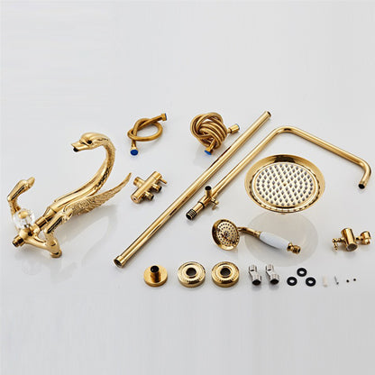 Bathroom Shower Faucet Set Swan Rainfall Shower System