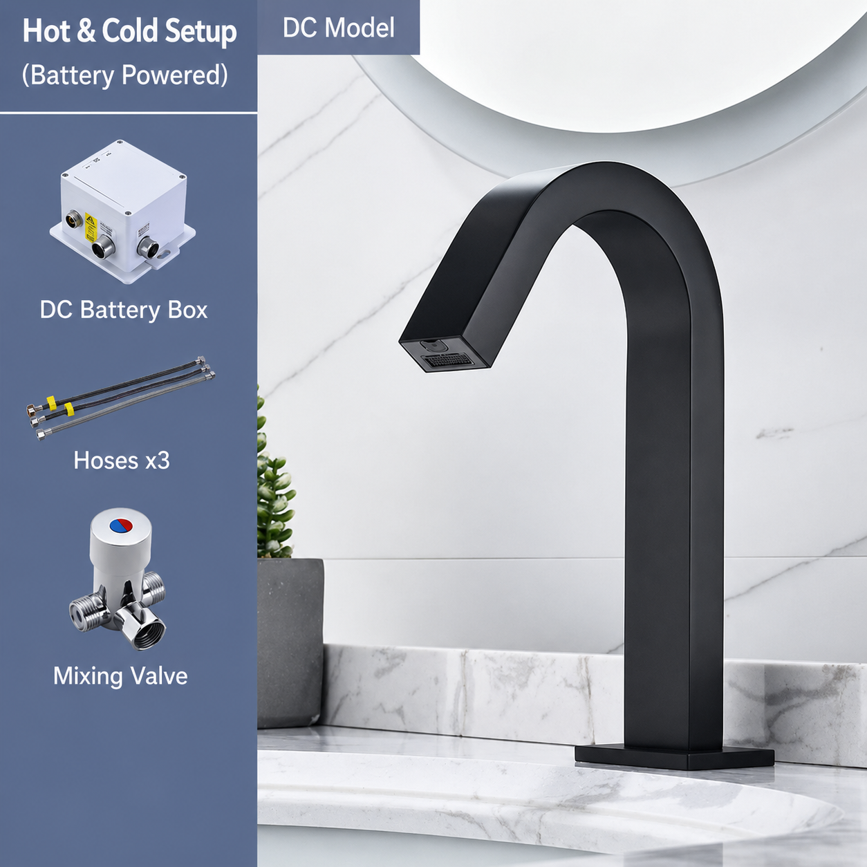 Automatic Sensor Basin Faucet Bathroom Sink Faucet