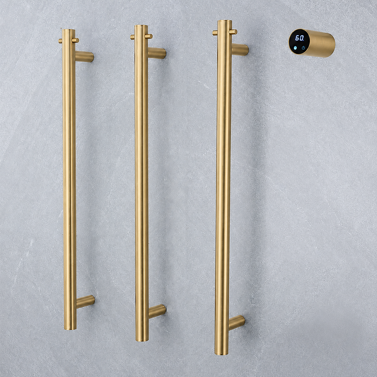 Luxury Smart Heated Towel Rack – Modern Wall Mounted Electric Towel Warmer with Digital Temperature Control