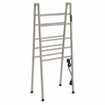 Freestanding Electric Heated Towel Rack with Digital Touch Control