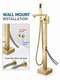 Brushed Gold-Wall Mount
