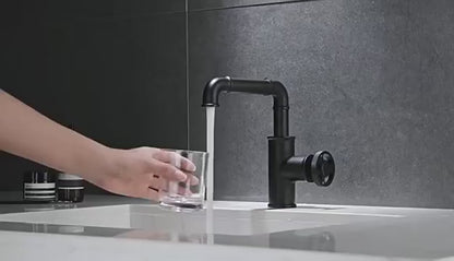 Bathroom Faucet Sink Taps with Vintage Wheel Handle Basin Faucet