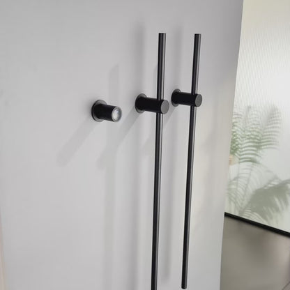 Electric Heated Towel Warmer Rack, Wall-Mounted Bathroom Towel Dryer with Digital Timer